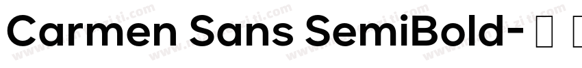 Carmen Sans SemiBold字体转换